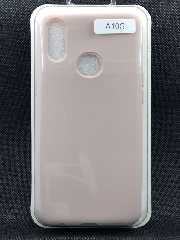 Защитный чехол Накладка Silicone Case Samsung A107 (A10s) pink-sand