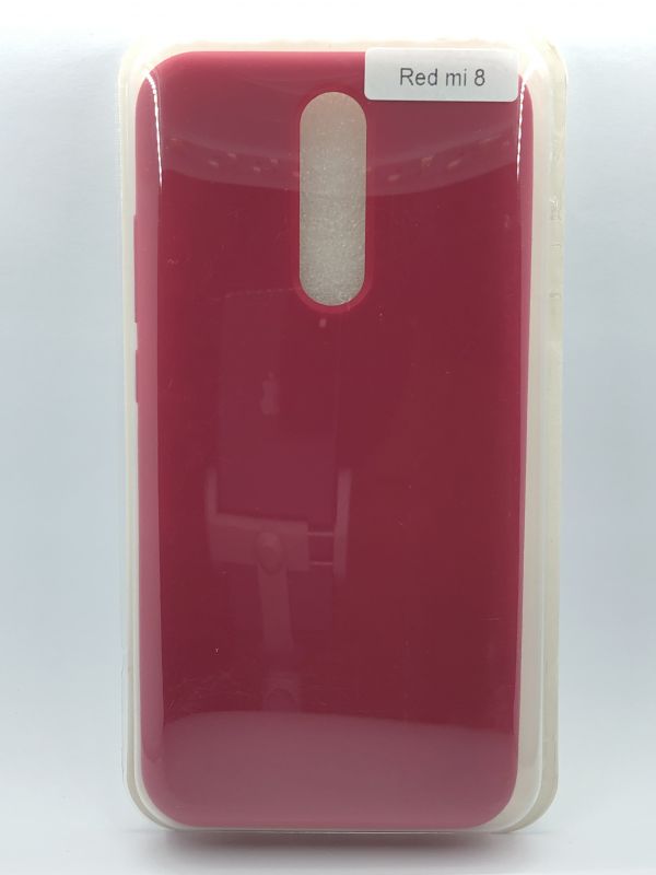 Защитный чехол Накладка Grand Silicone Cover Xiaomi Redmi 8 hot pink