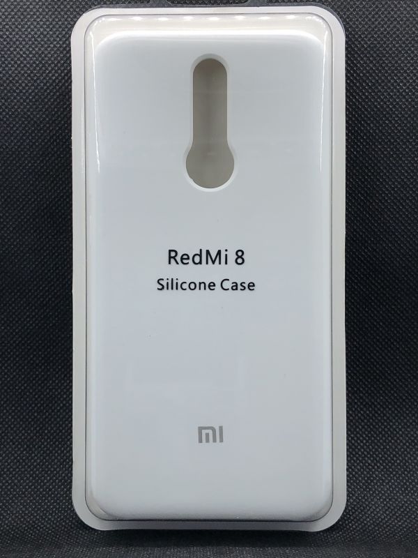 Защитный чехол Накладка Silicone Cover Xiaomi Redmi 8 white