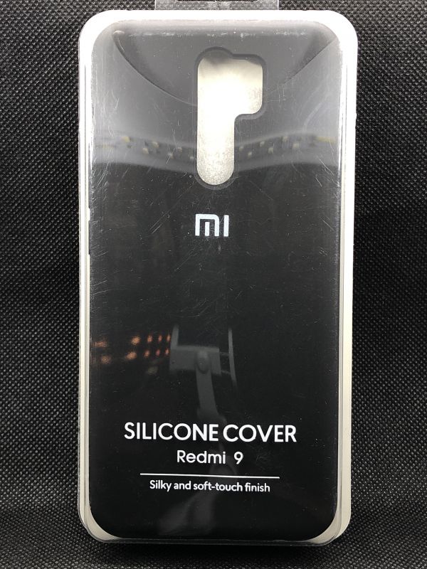 Защитный чехол Накладка Silicone Case Full Xiaomi Redmi 9 black