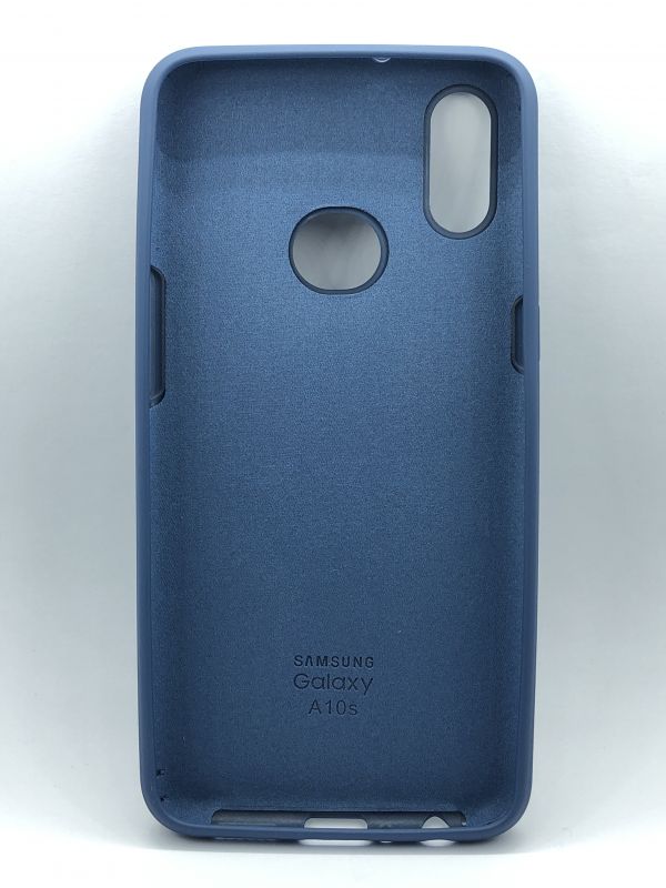 Защитный чехол Накладка Silicone Case Samsung A107 (A10s) navy blue