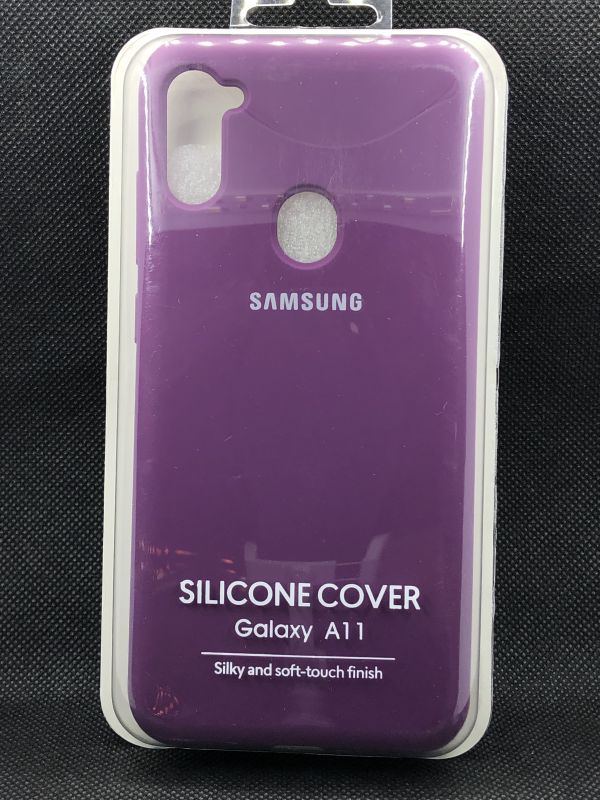 Защитный чехол Накладка Silicone Case Samsung A115 (A11) grape