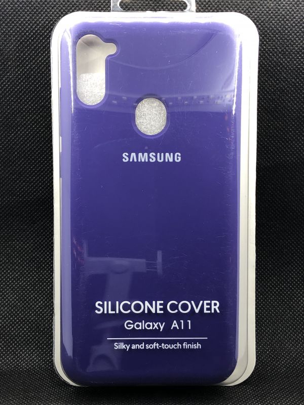 Защитный чехол Накладка Silicone Case Samsung A115 (A11) purple