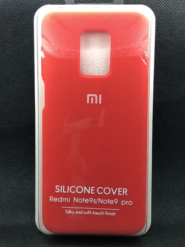 Защитный чехол Накладка Silicone Case Xiaomi Redmi Note 9s (9 pro, max) red