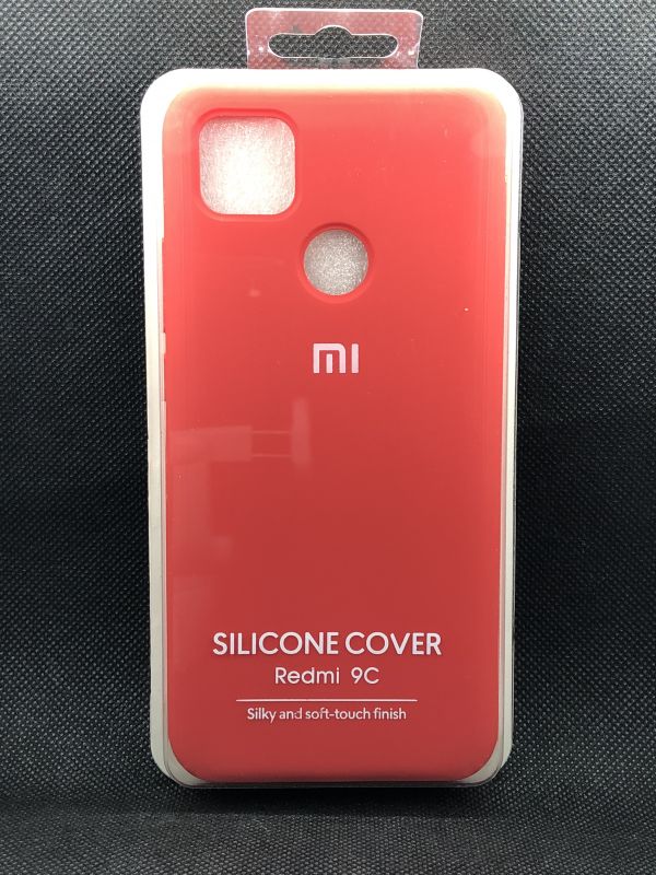 Защитный чехол Накладка Silicone Case Xiaomi Redmi 9c red