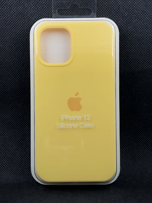 Защитный чехол Накладка Silicone Case Apple Iphone 12 mini (4) yellow