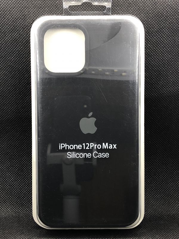 Защитный чехол Накладка Silicone Case Apple Iphone 12 Pro Max (18) black