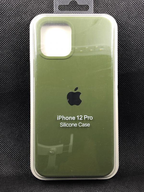 Защитный чехол Накладка Silicone Case Apple Iphone 12/ 12 Pro (48) virid