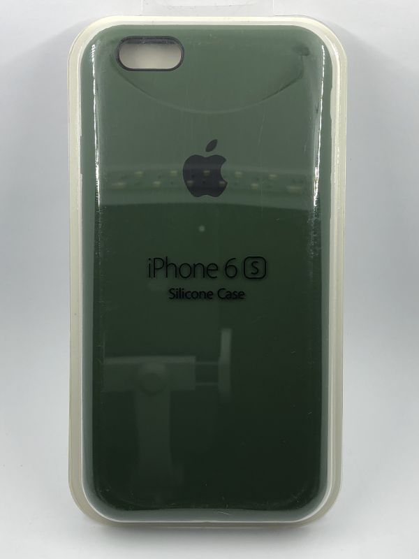 Защитный чехол Накладка Silicone Case Apple Iphone 6S (57) dark green