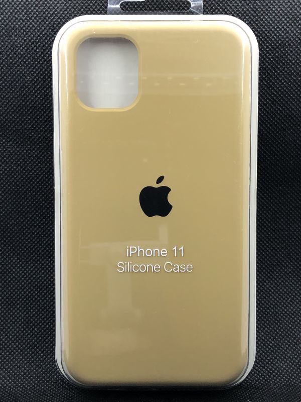 Защитный чехол Накладка Silicone Case Apple Iphone 11 (28) gold