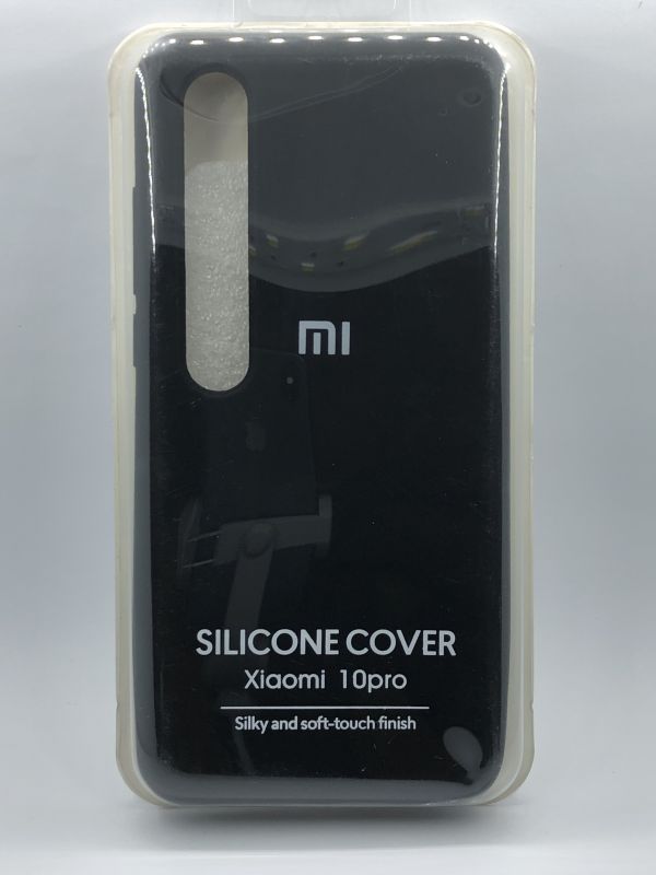 Защитный чехол Накладка Silicone Case Xiaomi Mi 10/10 Pro black