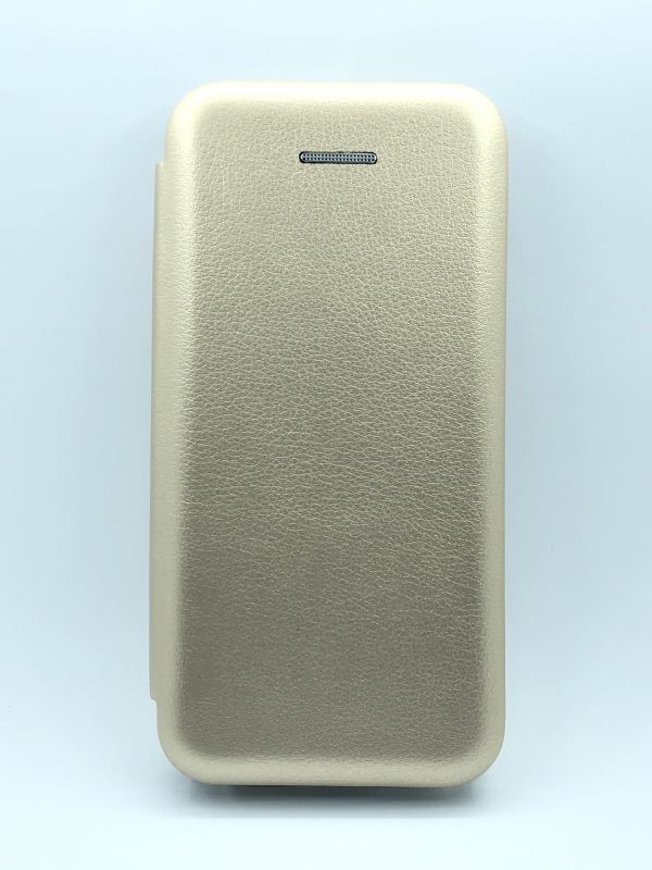 Защитный чехол Книжка Level Apple Iphone 5/5S/SE gold