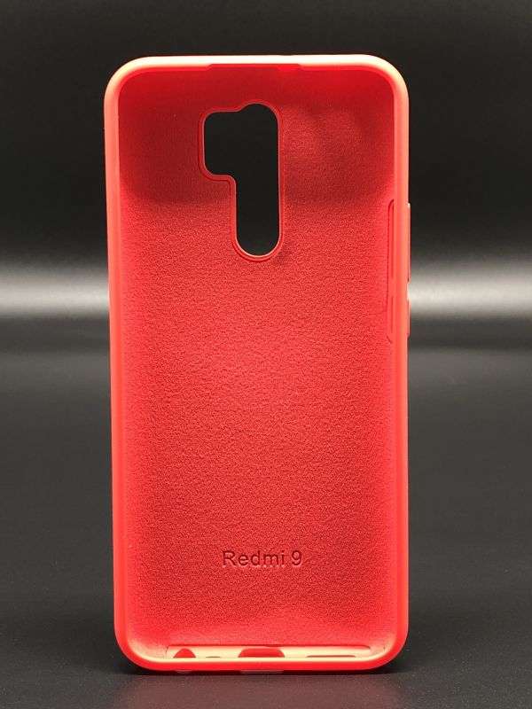 Защитный чехол Накладка Silicone Case Full Xiaomi Redmi 9 red