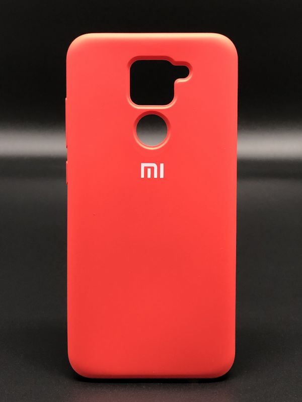 Защитный чехол Накладка Silicone Case Xiaomi Redmi Note 9 red