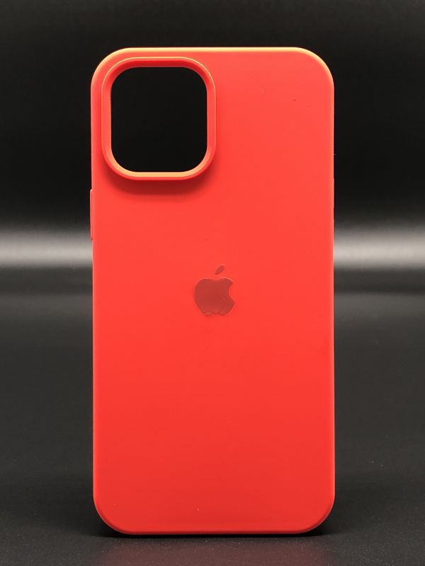 Защитный чехол Накладка Silicone Case Apple Iphone 12 Pro Max (14) red