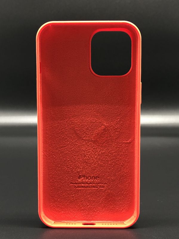 Защитный чехол Накладка Silicone Case Apple Iphone 12 Pro Max (14) red