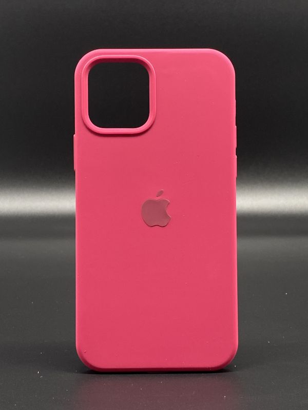 Защитный чехол Накладка Silicone Case Apple Iphone 12/ 12 Pro (36) rose red