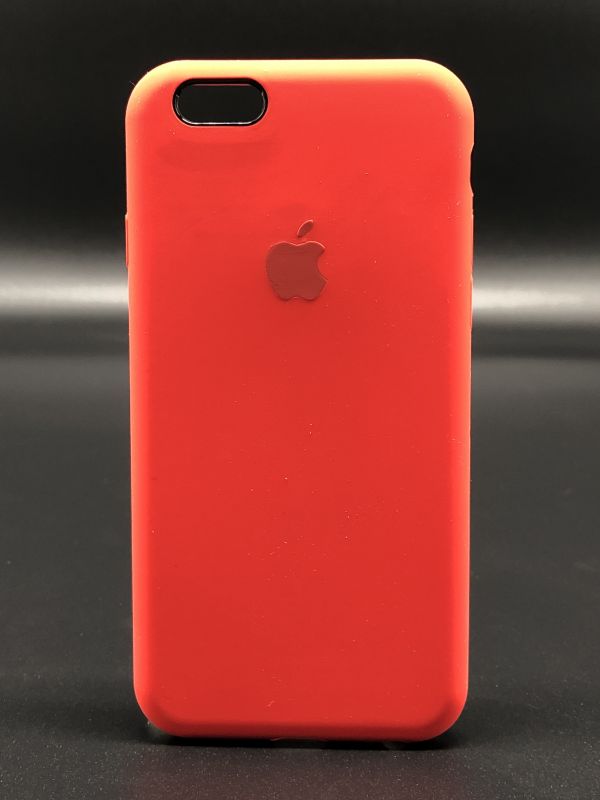 Защитный чехол Накладка Silicone Case Apple Iphone 6S (14) красный