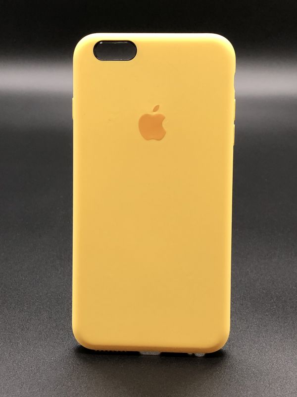 Защитный чехол Накладка Silicone Case Apple Iphone 6S+ Plus (4) yellow