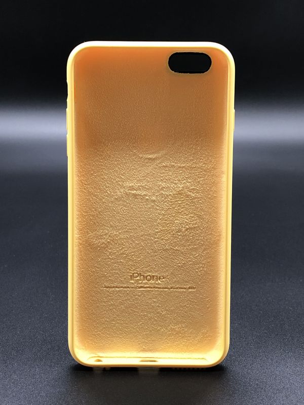 Защитный чехол Накладка Silicone Case Apple Iphone 6S+ Plus (4) yellow