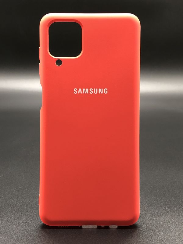 Защитный чехол Накладка Silicone Case Samsung A12 (A125) red