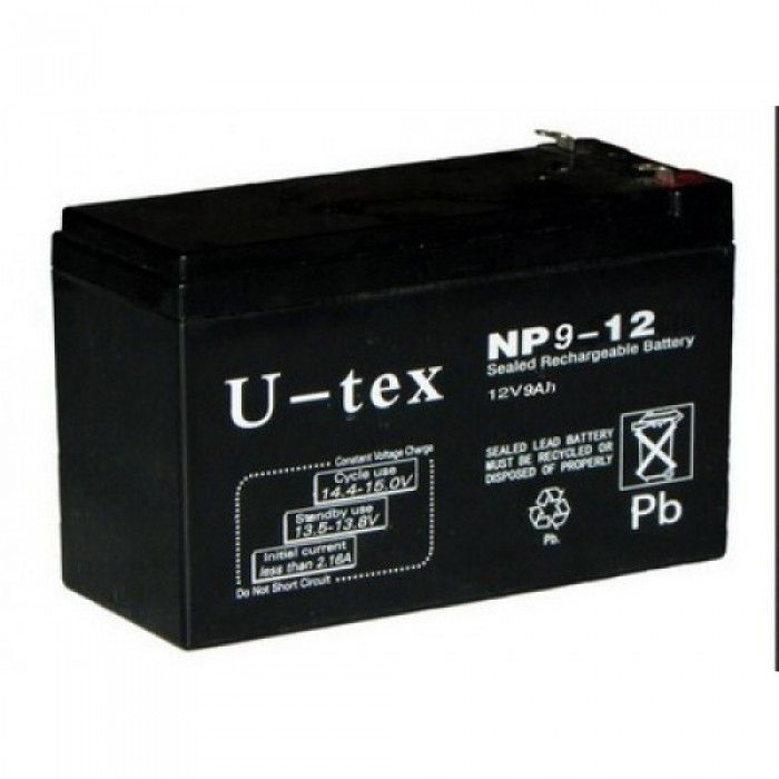 Аккумуляторная батарейка U-Tex 12В / 9Ah