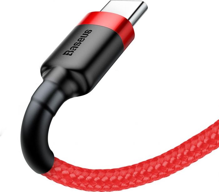 Дата кабель Baseus Cafule TYPE-C USB 3m black-red