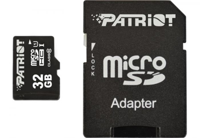 Карта памяти 32 Gb PATRIOT LX micro SD HC (class 10) UHS-I (PSF32GMCSDHC10)