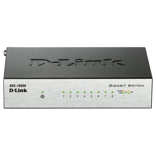 Коммутатор D-Link DGS-1008D-DT 8 port Gigabit