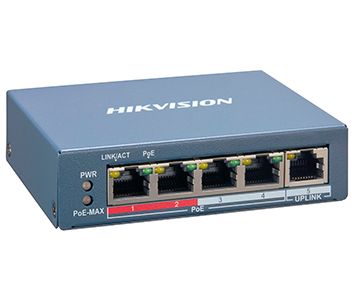 DS-3E1105P-EI 4-портовый управляемый POE коммутатор Hikvision