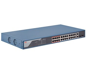 DS-3E1326P-EI 24 портовый POE коммутатор Hikvision