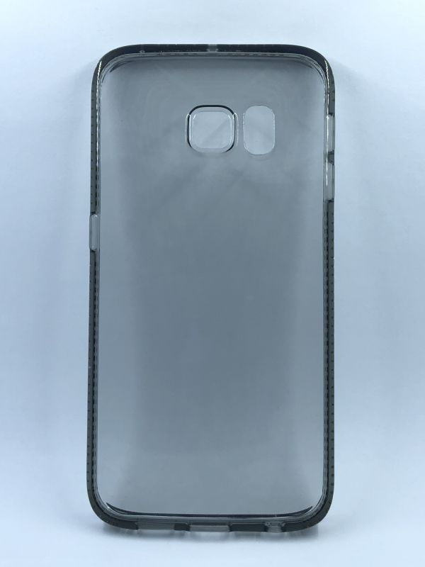 Защитный чехол Накладка Fashion case Samsung S6 Edge прозрачный (стразы)