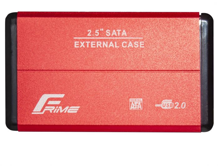 Карман внешний для HDD 2.5" FRIME FHE23.25U20 USB2.0 red