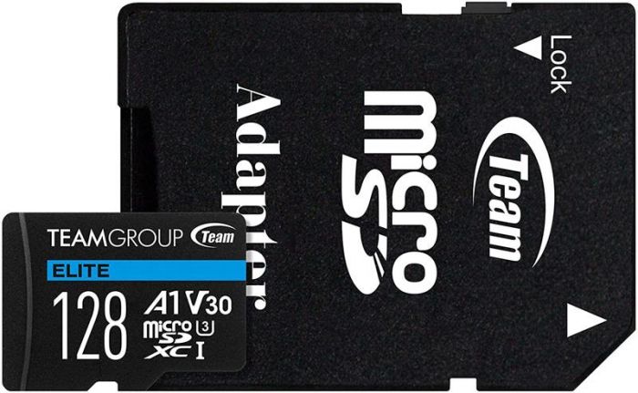 Карта памяти 128 Gb TEAM micro SD XC (class 10)UHS-I/U3 (TEAUSDX128GIV30A103)