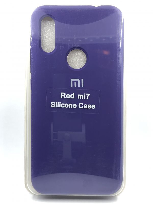 Защитный чехол Накладка Silicone Cover Xiaomi Redmi 7 пурпурный