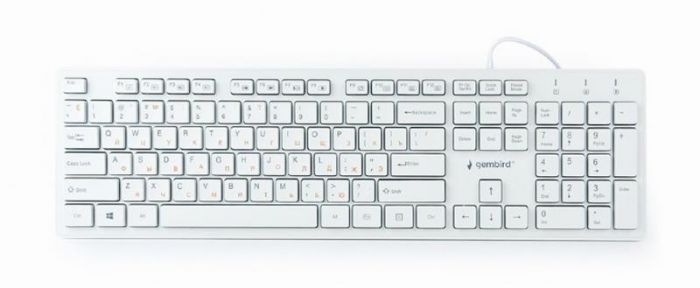 Клавиатура GEMBIRD KB-MCH-03-W-UA USB white