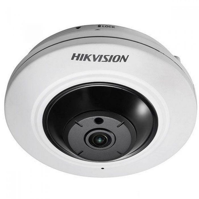 DS-2CD2955FWD-IS (1.05 мм) 5Мп Fisheye IP видеокамера Hikvision с функциями IVS и детектором лиц