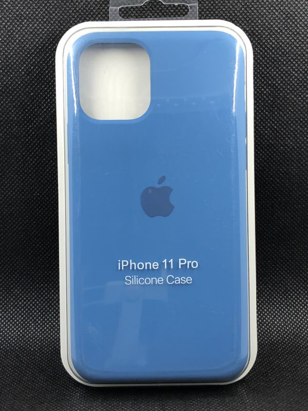 Защитный чехол Накладка Silicone Case Apple Iphone 11 Pro (38) синий