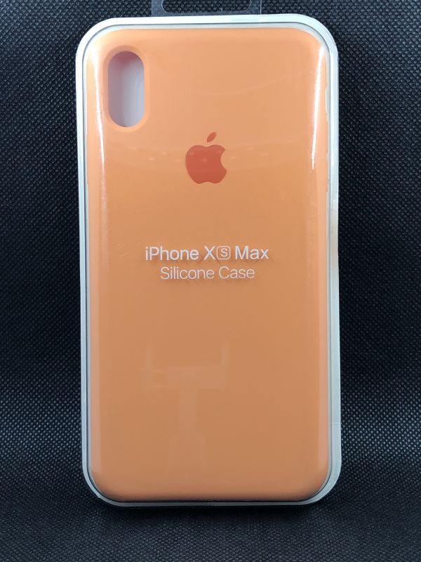 Защитный чехол Накладка Silicone Case Apple Iphone XS Max (56) папая