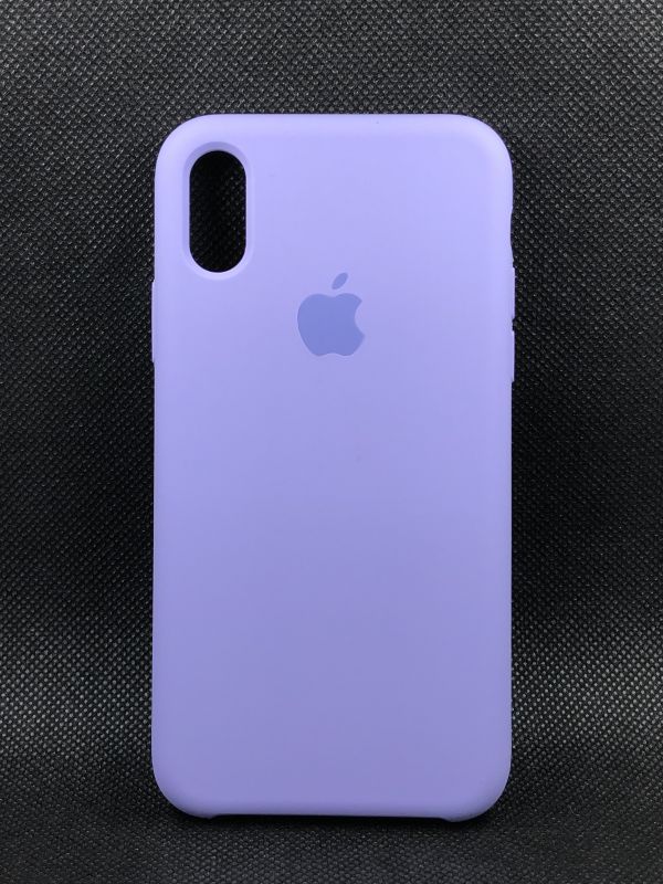 Защитный чехол Накладка Silicone Case Apple Iphone X/XS (41) lilac