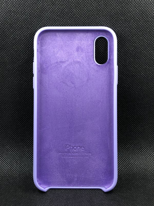 Защитный чехол Накладка Silicone Case Apple Iphone X/XS (41) lilac