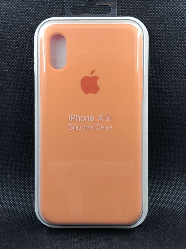 Защитный чехол Накладка Silicone Case Apple Iphone X/XS (56) papaya