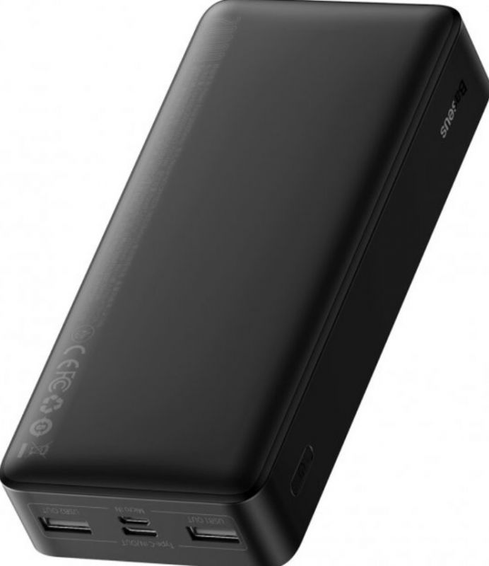 Power Bank BASEUS USB 20000 mAh 15W Display (PPDML-J01) черный