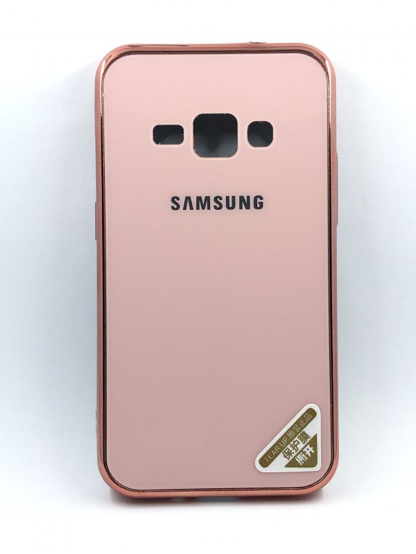 Защитный чехол Накладка Brand Case Samsung J120 (J1 2016) розовое золото