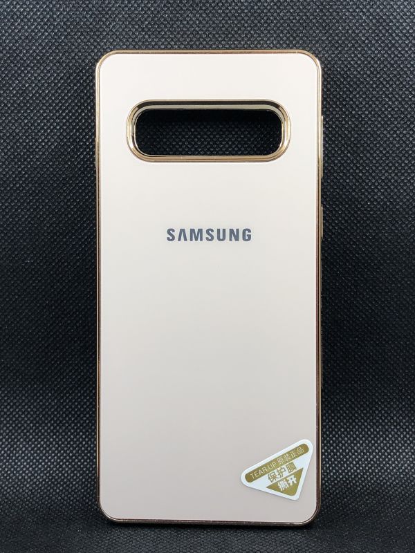 Защитный чехол Накладка Brand Case Samsung S10 золотой